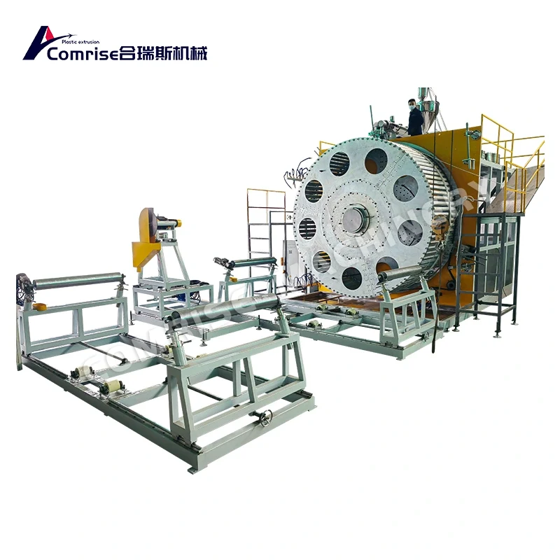 HDPE खाली पर्खाल सर्पिल घाउ पाइप मिसिन